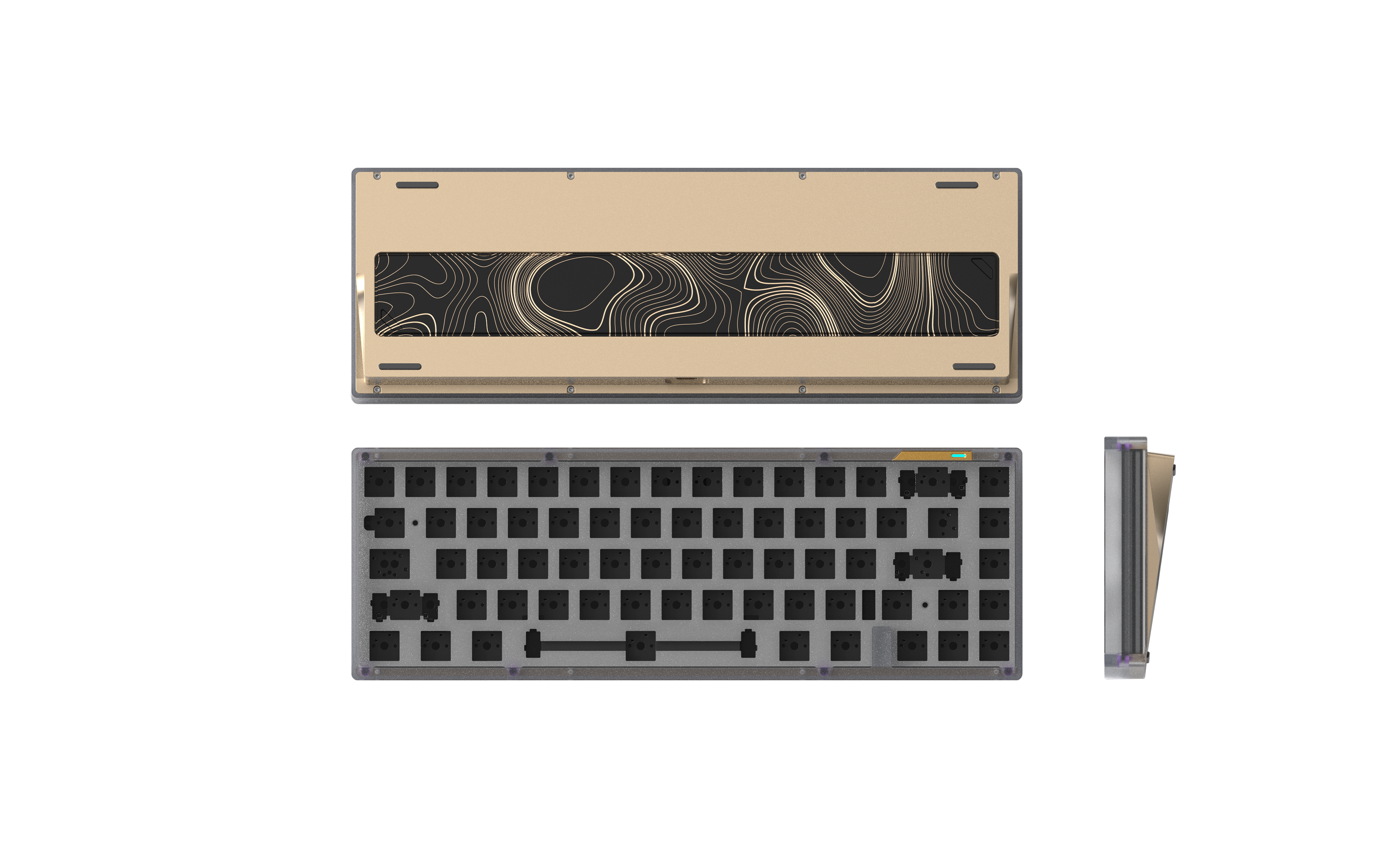 LUMINKEY65 Barebone 65% Layout Hot-swappable Custom Mechanical Keyboard