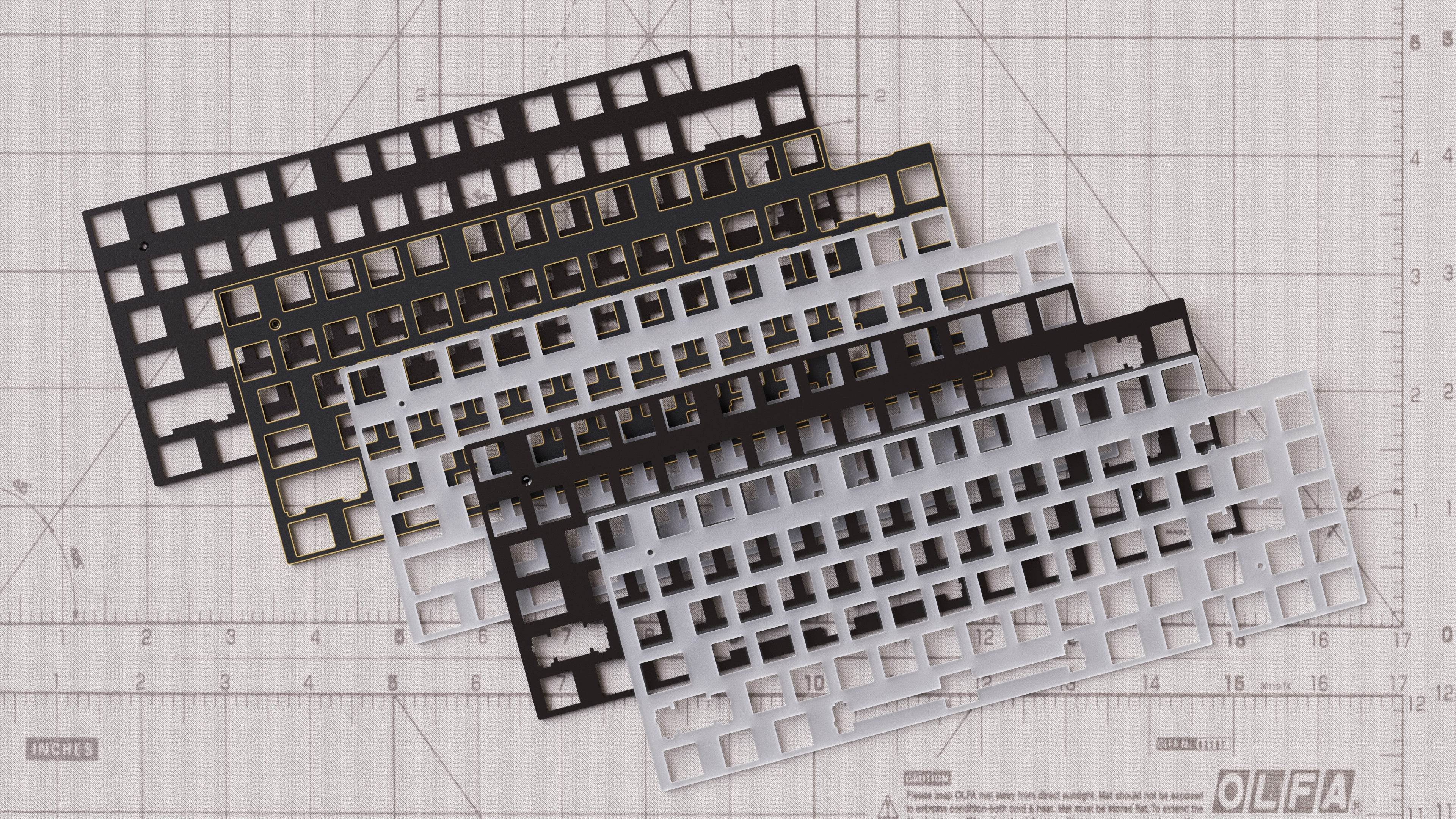 Extra Alu/PC PCB-Mount Plate for Lumino75 - LUMINKEY