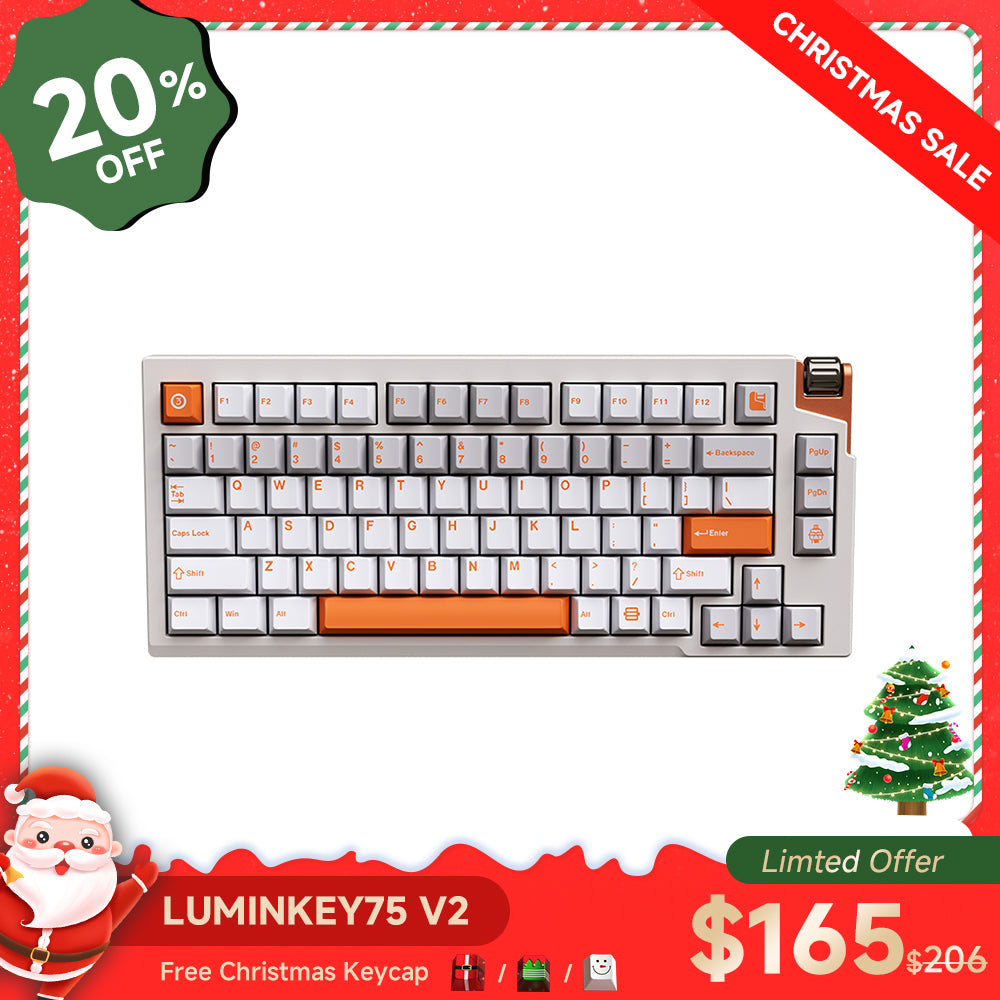 LUMINKEY75v2 三模式 75% 定制机械键盘