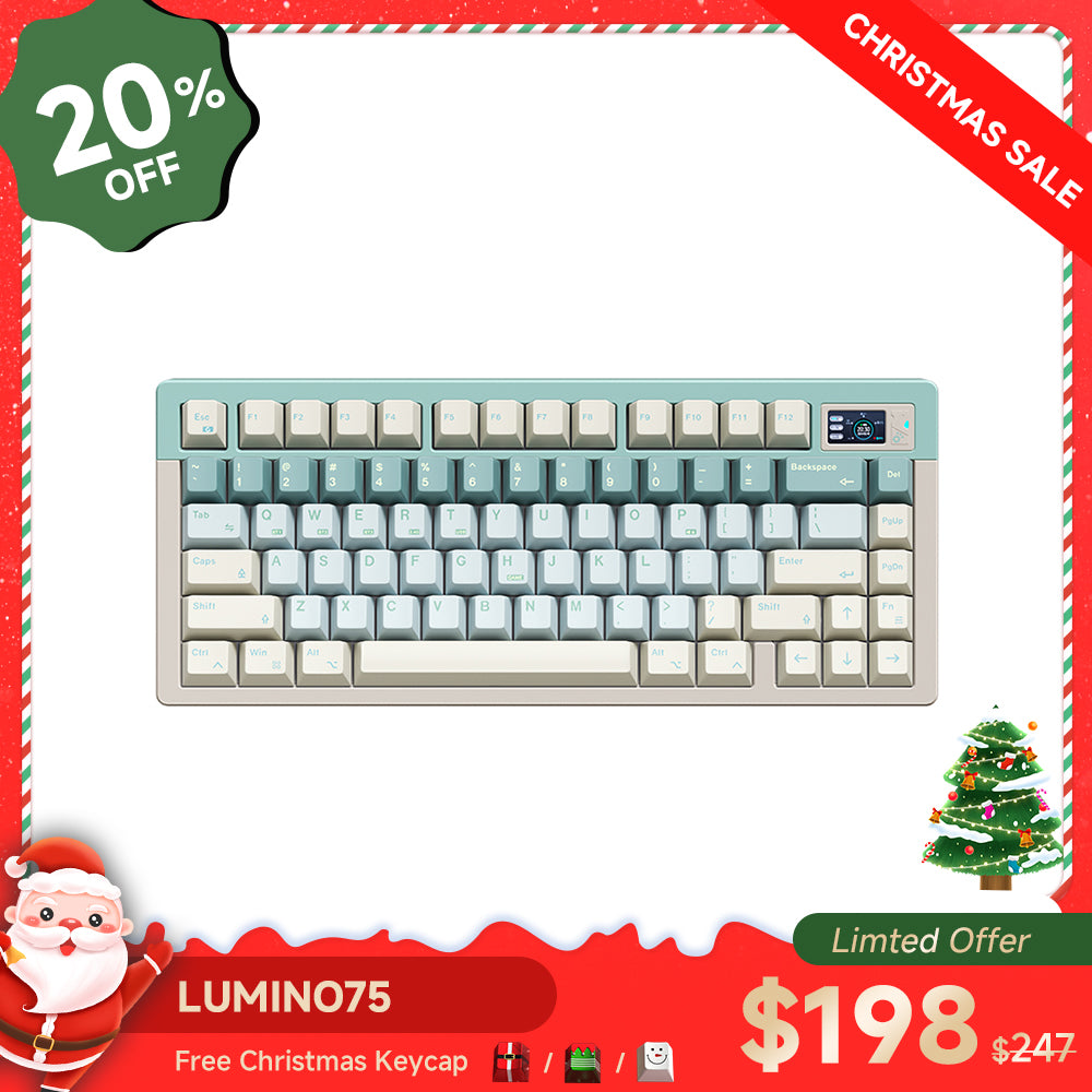 LUMINO75 75% Layout Hot-swappable Custom Mechanical Keyboard