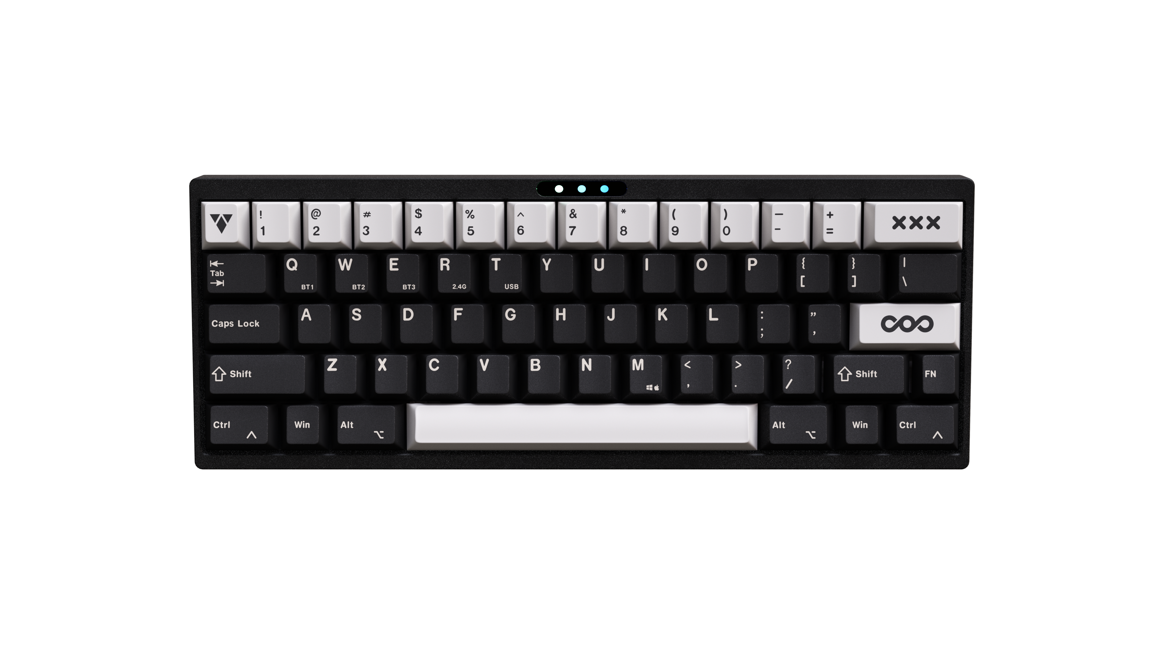 LUMINKEY60 Pro - 60% Hot-Swappable Custom Mechanical Keyboard-Dark Flash Black