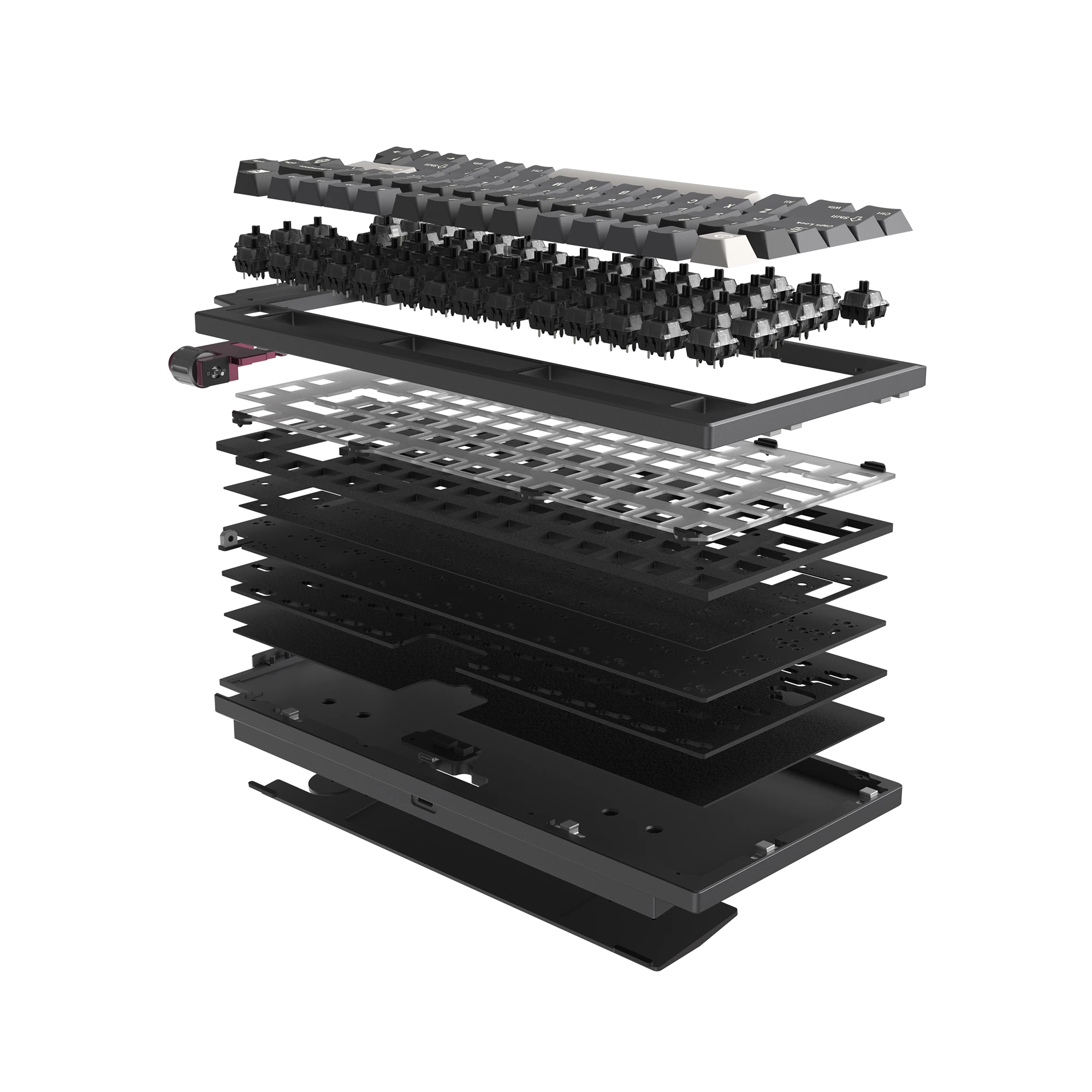 LUMINKEY75 V2 Tri-Mode Custom Mechanical Keyboard - Dead Space Grey