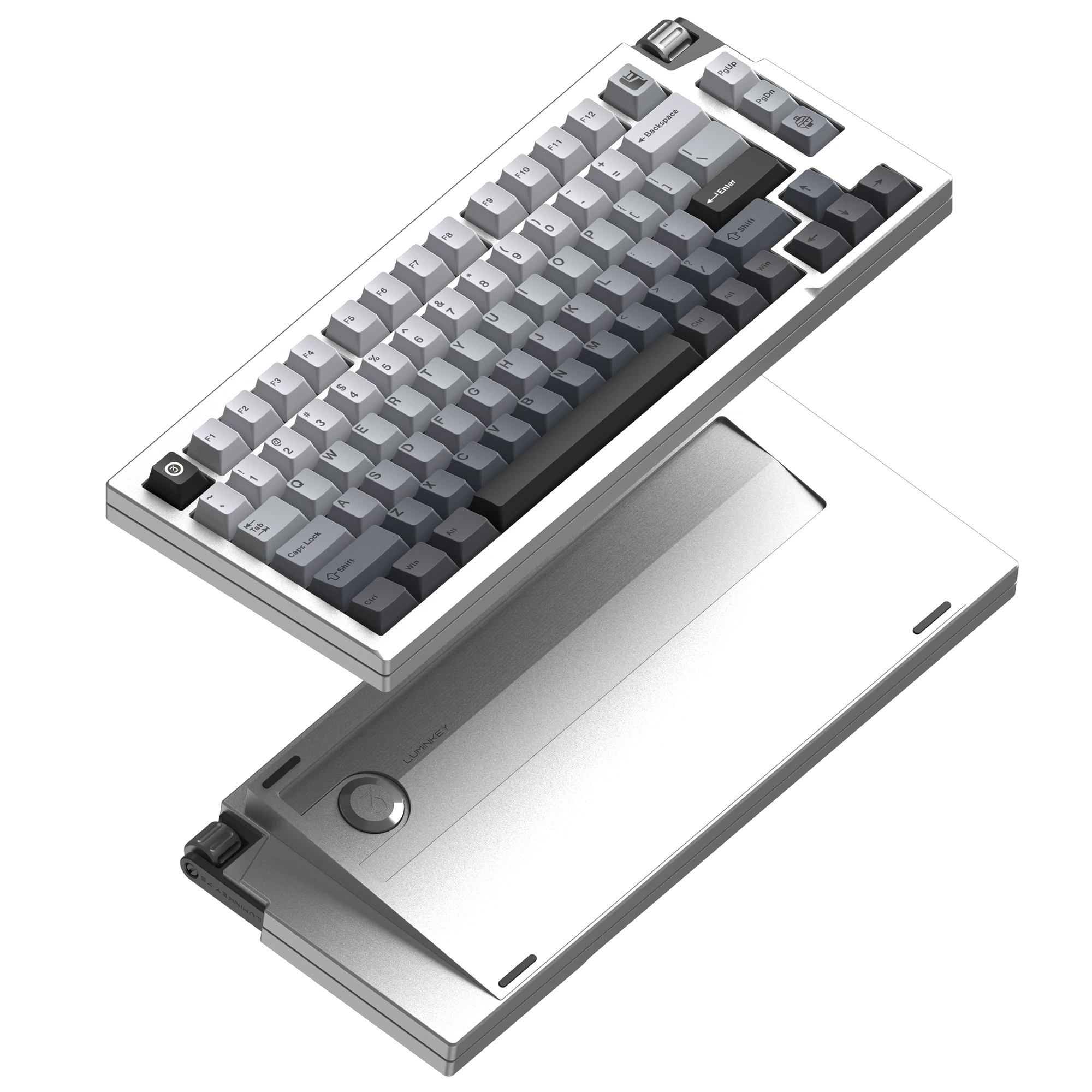 LUMINKEY75 V2 Tri-Mode Custom Mechanical Keyboard-Aurora Silver