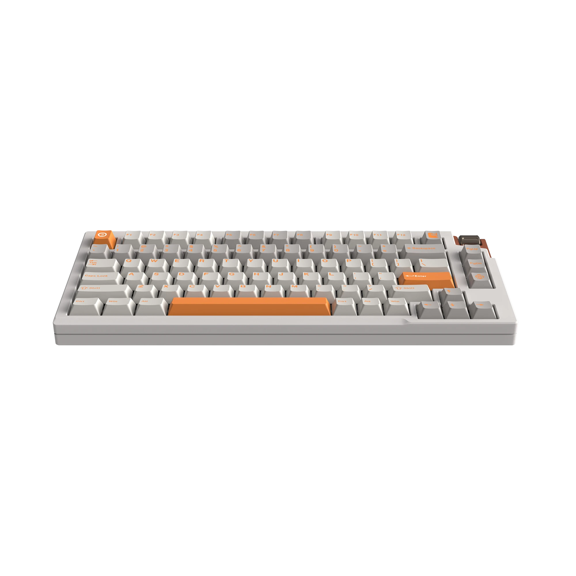 LUMINKEY75 V2 Tri-Mode Custom Mechanical Keyboard-Warm Orange-White.2