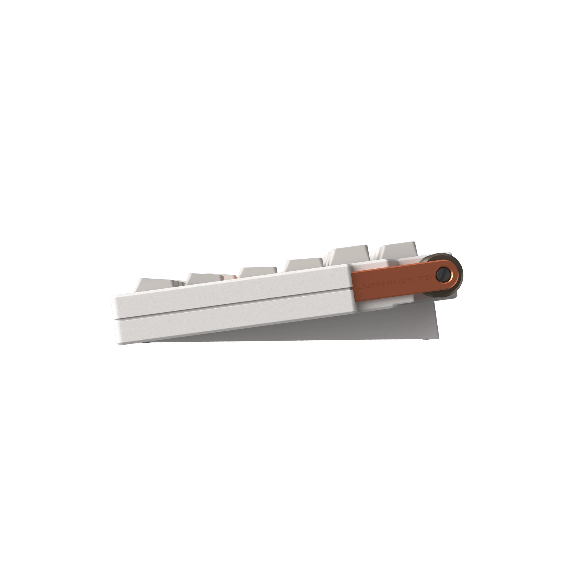 LUMINKEY75 V2 Tri-Mode Custom Mechanical Keyboard-Warm Orange-White.3
