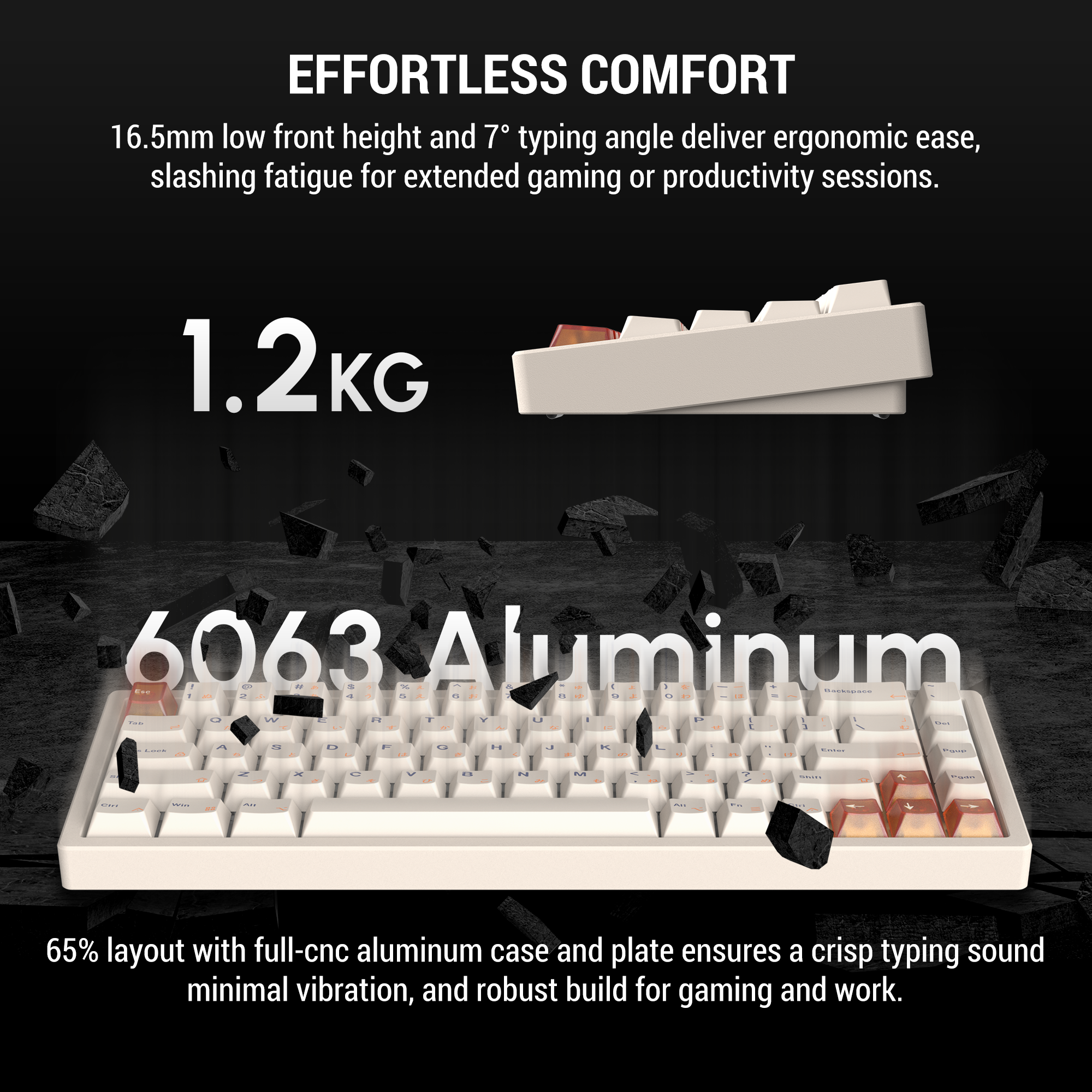 Magger68 Performance HE Magnetic Gaming Keyboard E-Milky White