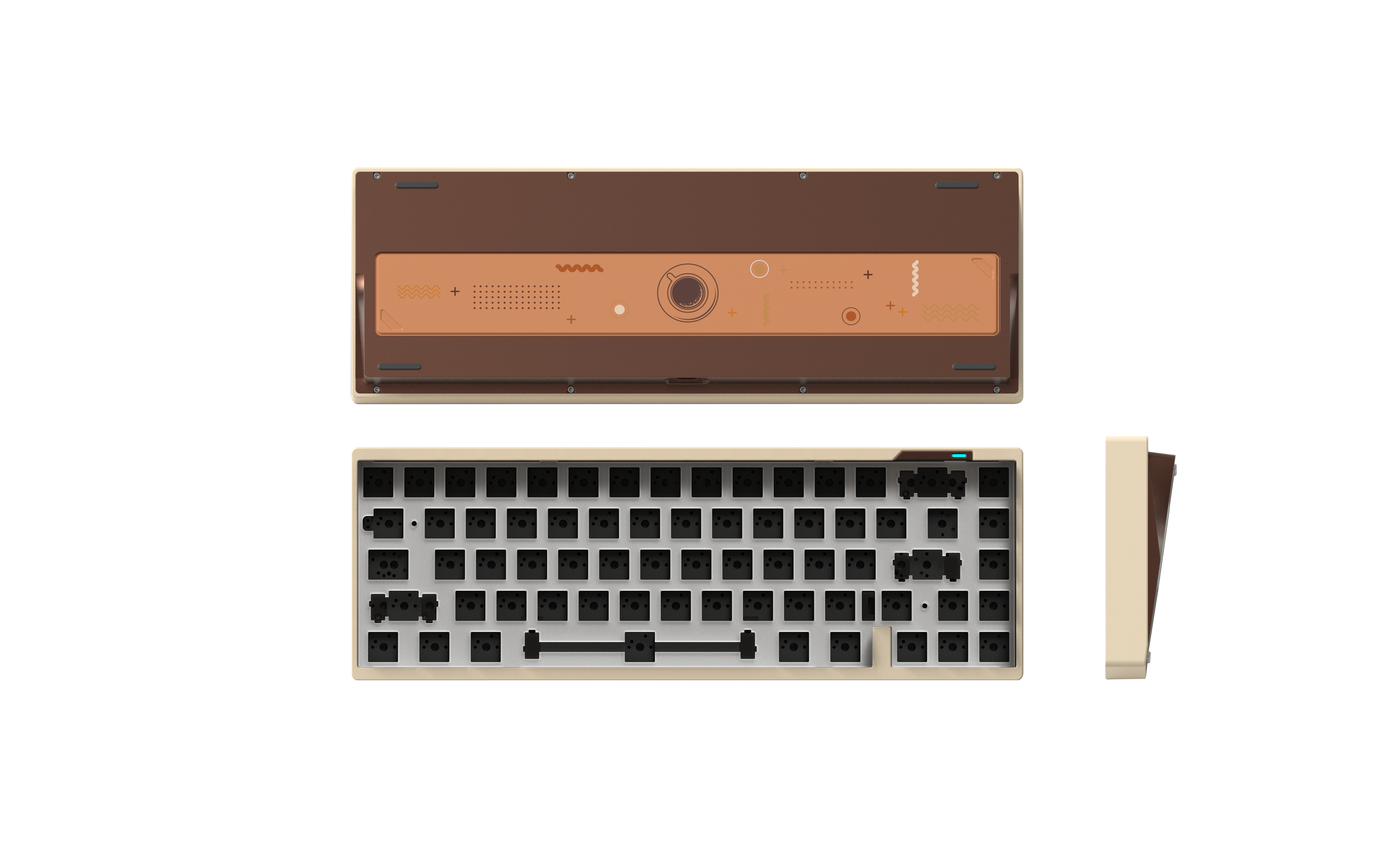 LUMINKEY65 Barebone 65% Layout Hot-swappable Custom Mechanical Keyboard