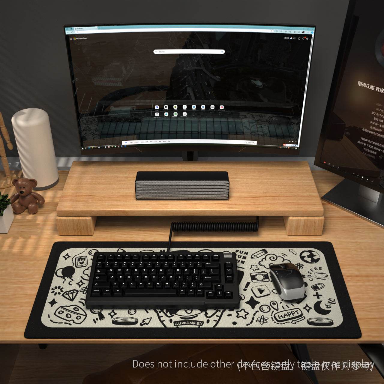 LUMINKEY Desk Mat - Meow Graffiti - LUMINKEY