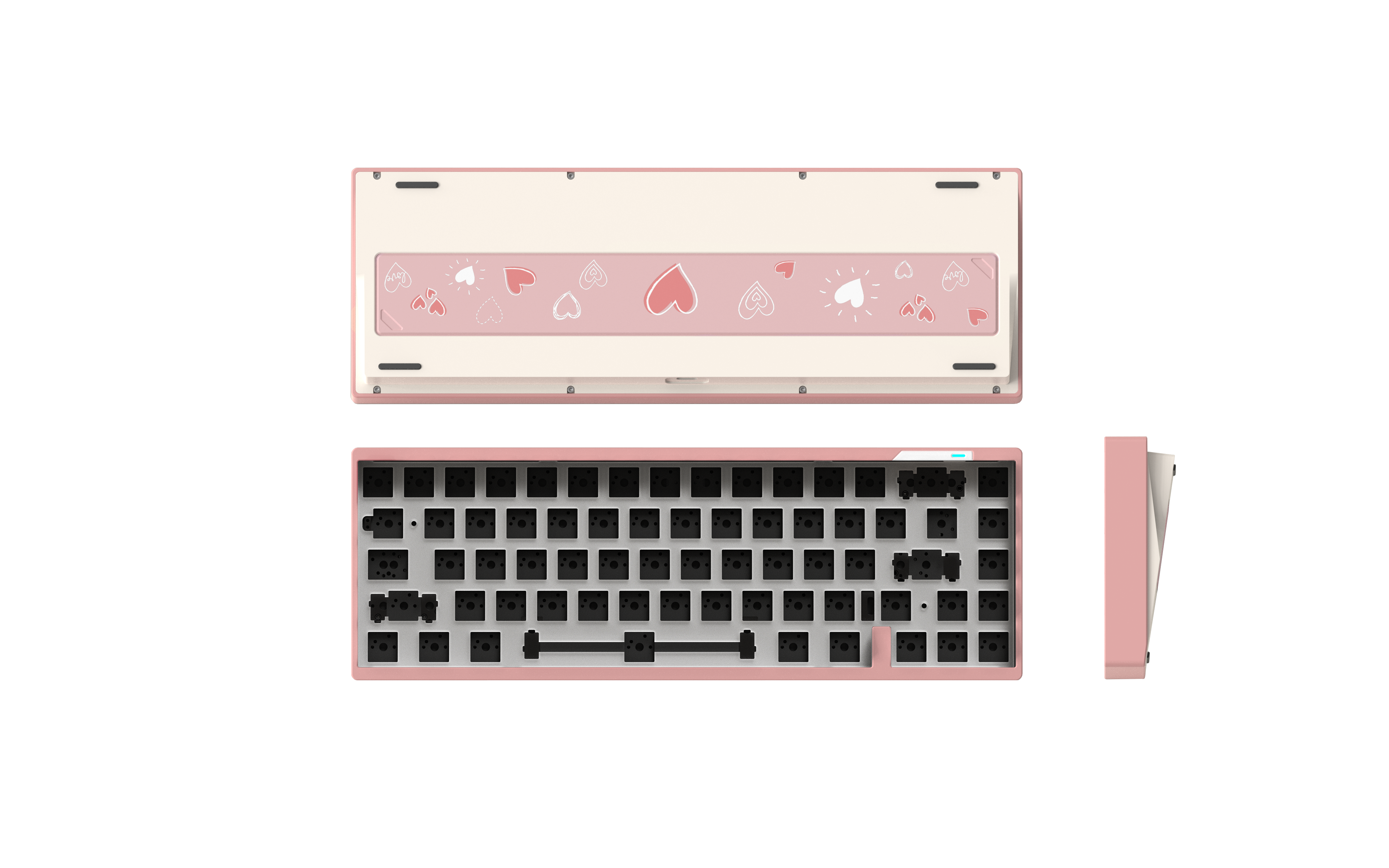 LUMINKEY65 Barebone 65% Layout Hot-swappable Custom Mechanical Keyboard