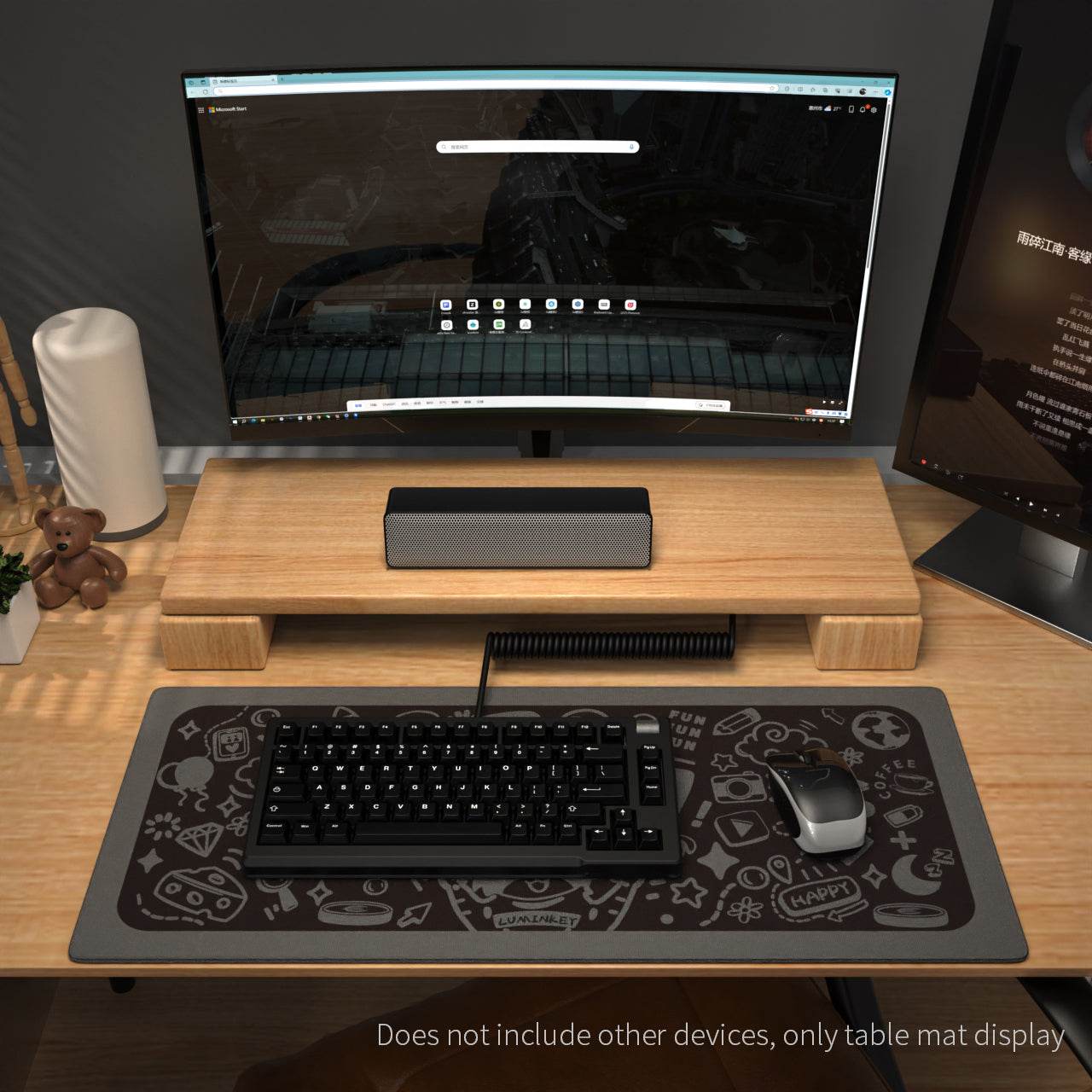 LUMINKEY Desk Mat - Meow Graffiti - LUMINKEY