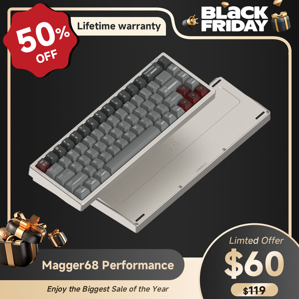 Magger68 Performance HE Magnetic Gaming Keyboard Ano-Champagne Gold
