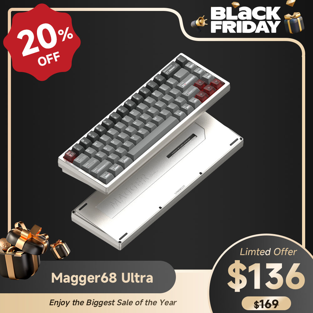 Magger68 Ultra HE Magnetic Keyboard Ano-Champagne Gold