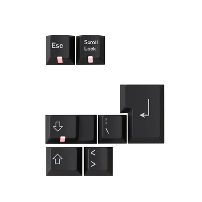 Keycaps WOB - Double-Shot PBT for LUMINKEY80-LED Indicators & ISO keycaps