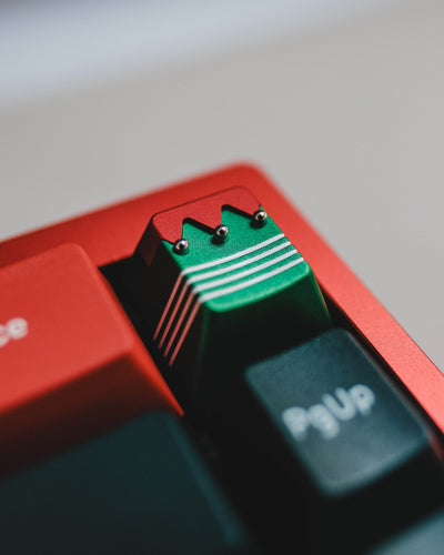 Christmas Aluminum Artisan Keycaps-Christmas Tree, Santa, Snowman - LUMINKEY