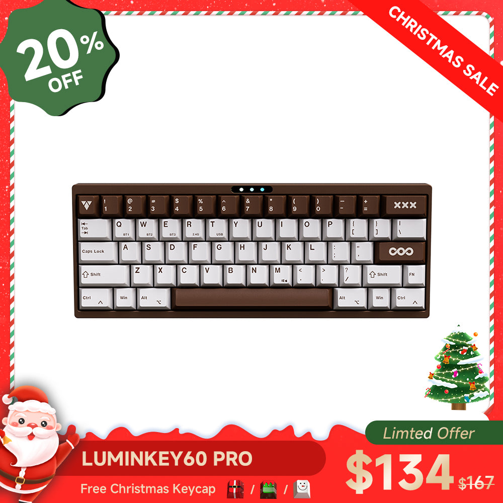 LUMINKEY60 Pro - 60% Hot-Swappable Custom Mechanical Keyboard