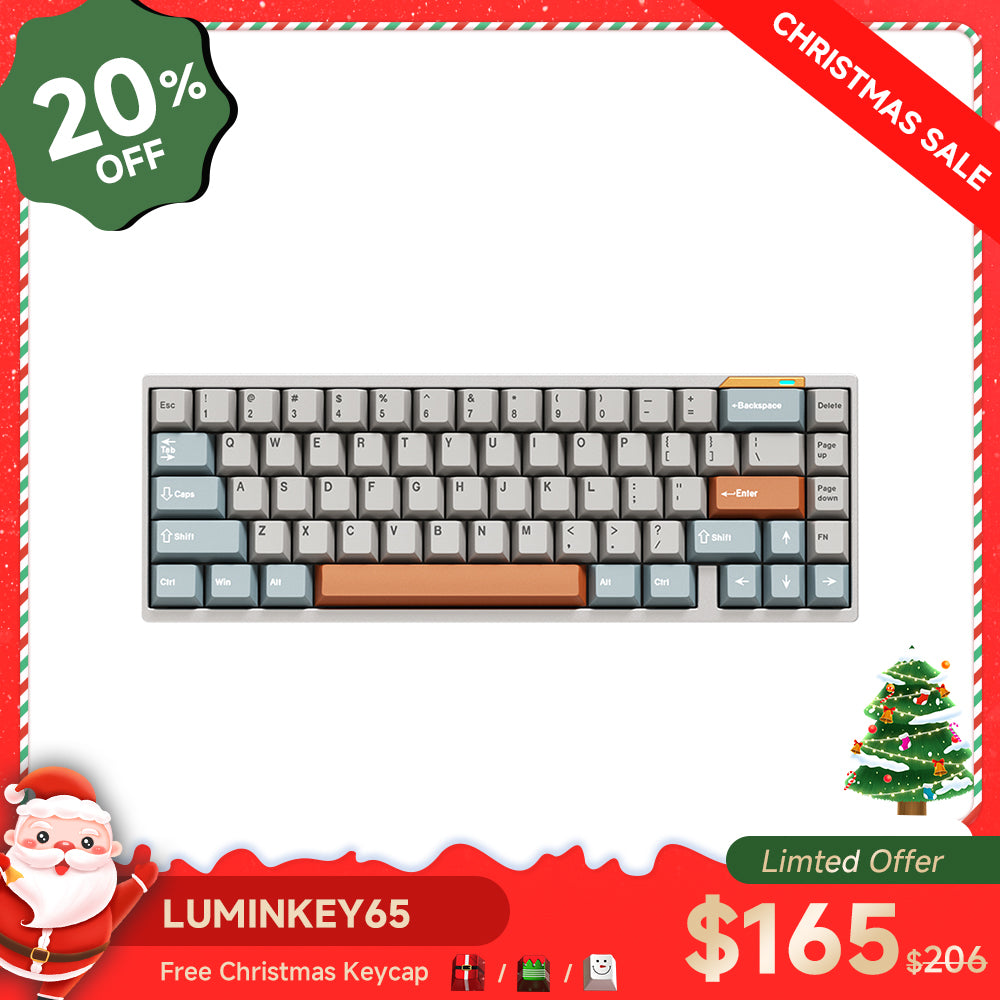 LUMINKEY65 Hot-Swappable 65% Custom Mechanical Keyboard