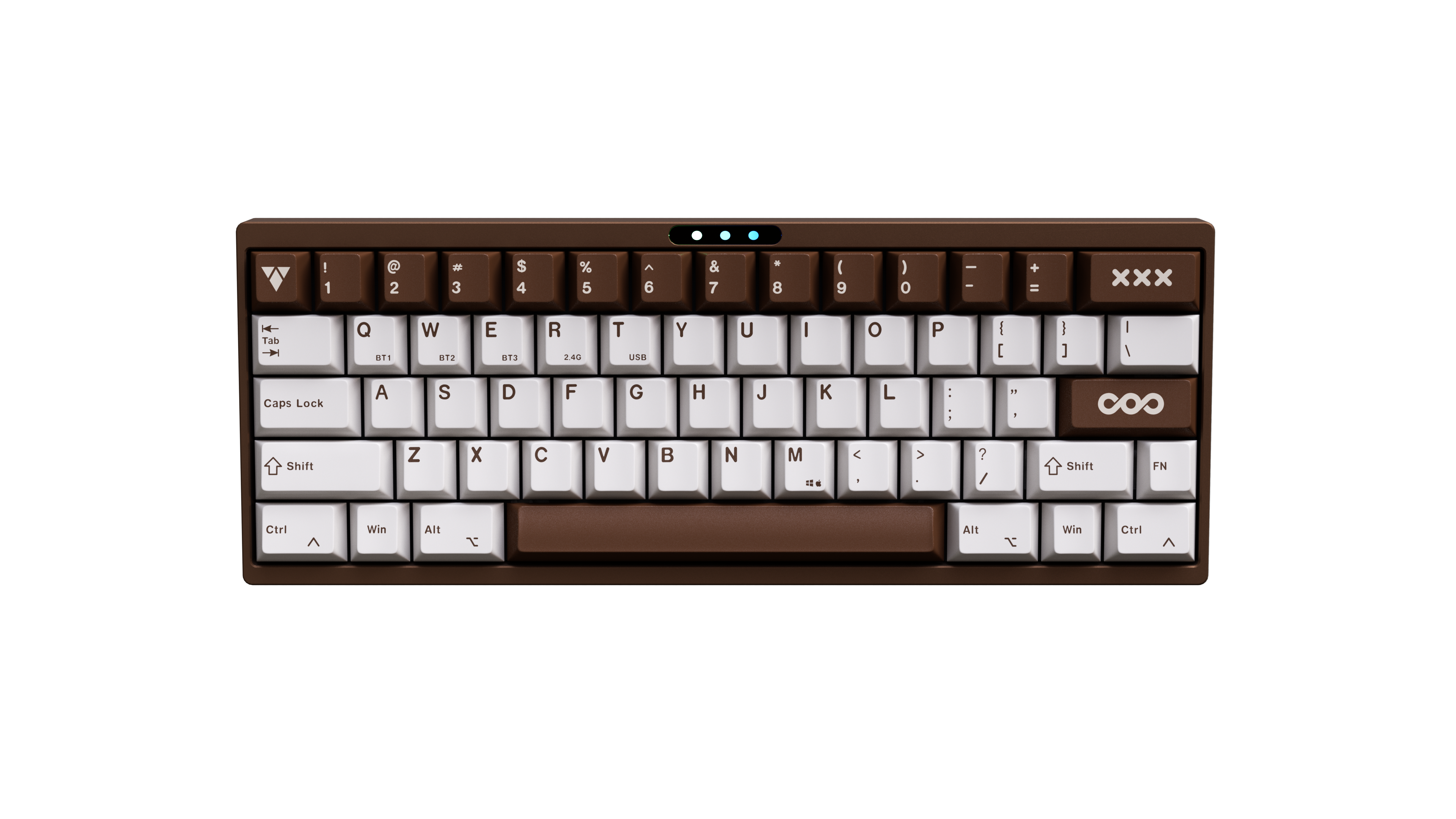LUMINKEY60 Pro - 60% Hot-Swappable Custom Mechanical Keyboard-Coffee Brown.1