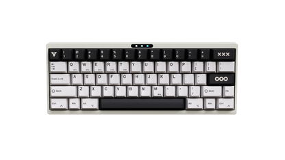 LUMINKEY60 Pro - 60% Hot-Swappable Custom Mechanical Keyboard-Retro Gray-White