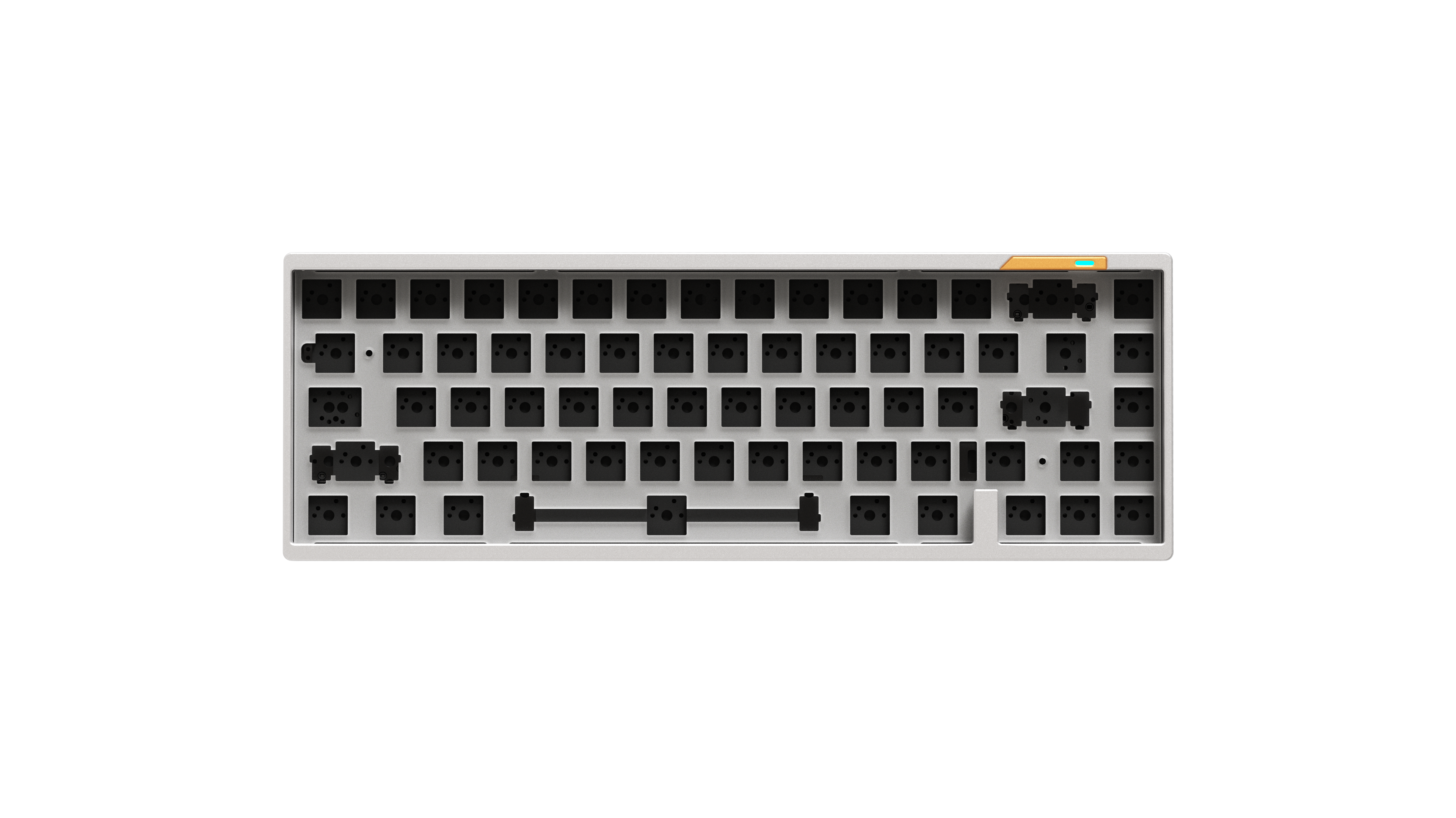 LUMINKEY65 65% Layout Hot-swappable Custom Mechanical Keyboard - LUMINKEY SILVER