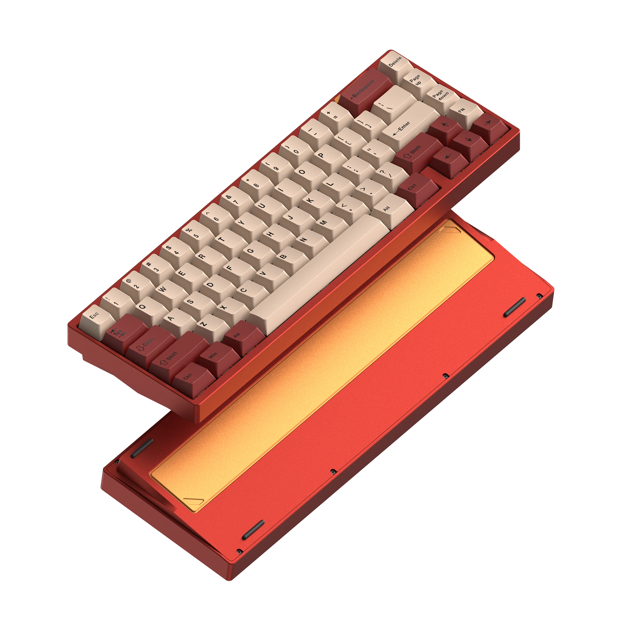 LUMINKEY65 Hot-Swappable 65% Custom Mechanical Keyboard-ano red