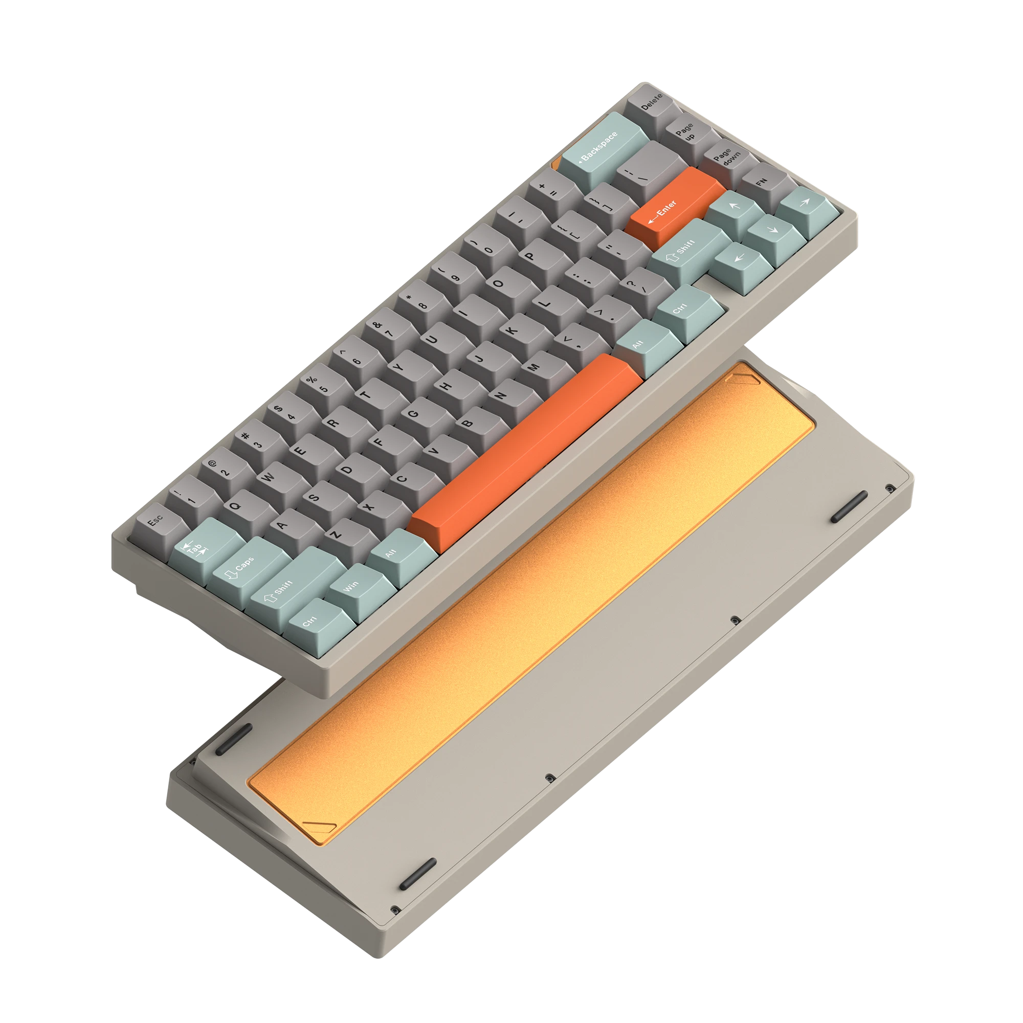 LUMINKEY65 Hot-Swappable 65% Custom Mechanical Keyboard-e white