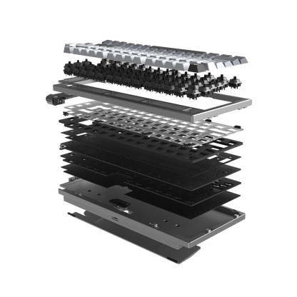 LUMINKEY75 V2 Tri-Mode Custom Mechanical Keyboard Aurora Silver