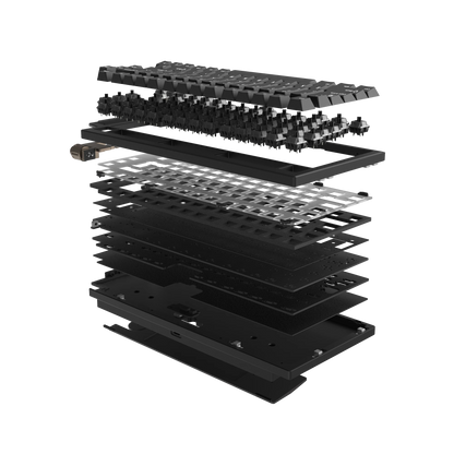 LUMINKEY75 V2 Tri-Mode Custom Mechanical Keyboard - Carbon Black