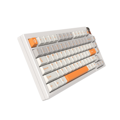 LUMINKEY75 V2 Tri-Mode Custom Mechanical Keyboard-Warm Orange-White.1