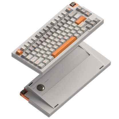 LUMINKEY75 V2 Tri-Mode Custom Mechanical Keyboard-Warm Orange-White