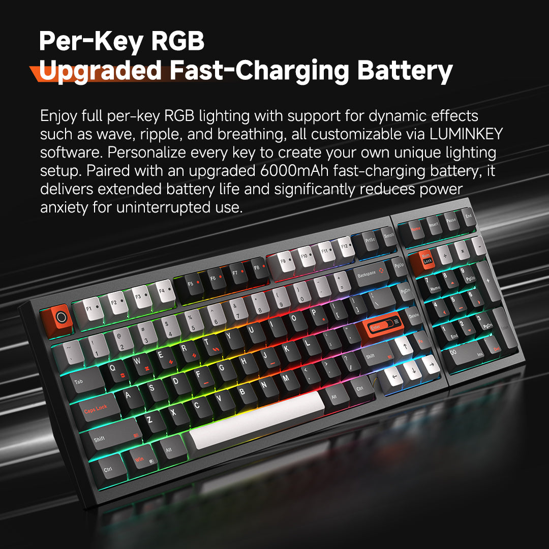 LUMINKEY98 V2 | 98% Tri-Mode Custom Mechanical Keyboard - Hot-Swap