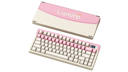 LUMINO75 75% Layout Hot-swappable Custom Mechanical Keyboard-Blush Petal