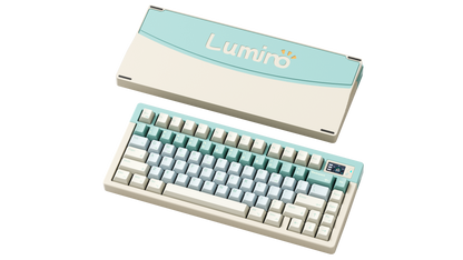 LUMINO75 75% Layout Hot-swappable Custom Mechanical Keyboard-Mint Breeze.1