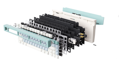 LUMINO75 75% Layout Hot-swappable Custom Mechanical Keyboard-Mint Breeze