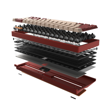 LUMINKEY65 Hot-Swappable Custom Mechanical Keyboard Ano-Red