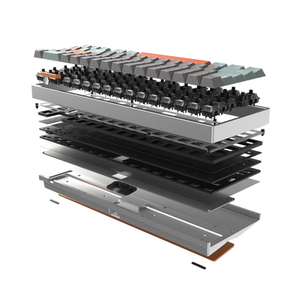 LUMINKEY65 Hot-Swappable Custom Mechanical Keyboard Ano-Silver