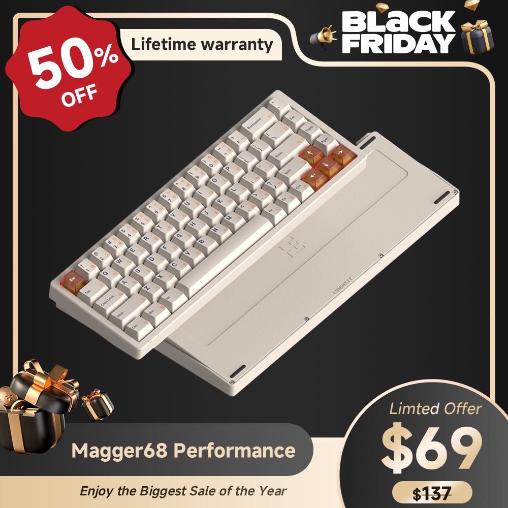 Magger68 Performance HE Magnetic Gaming Keyboard-white