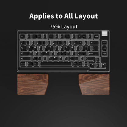 LUMINKEY Split Palm Rest - Walnut Wood - LUMINKEY