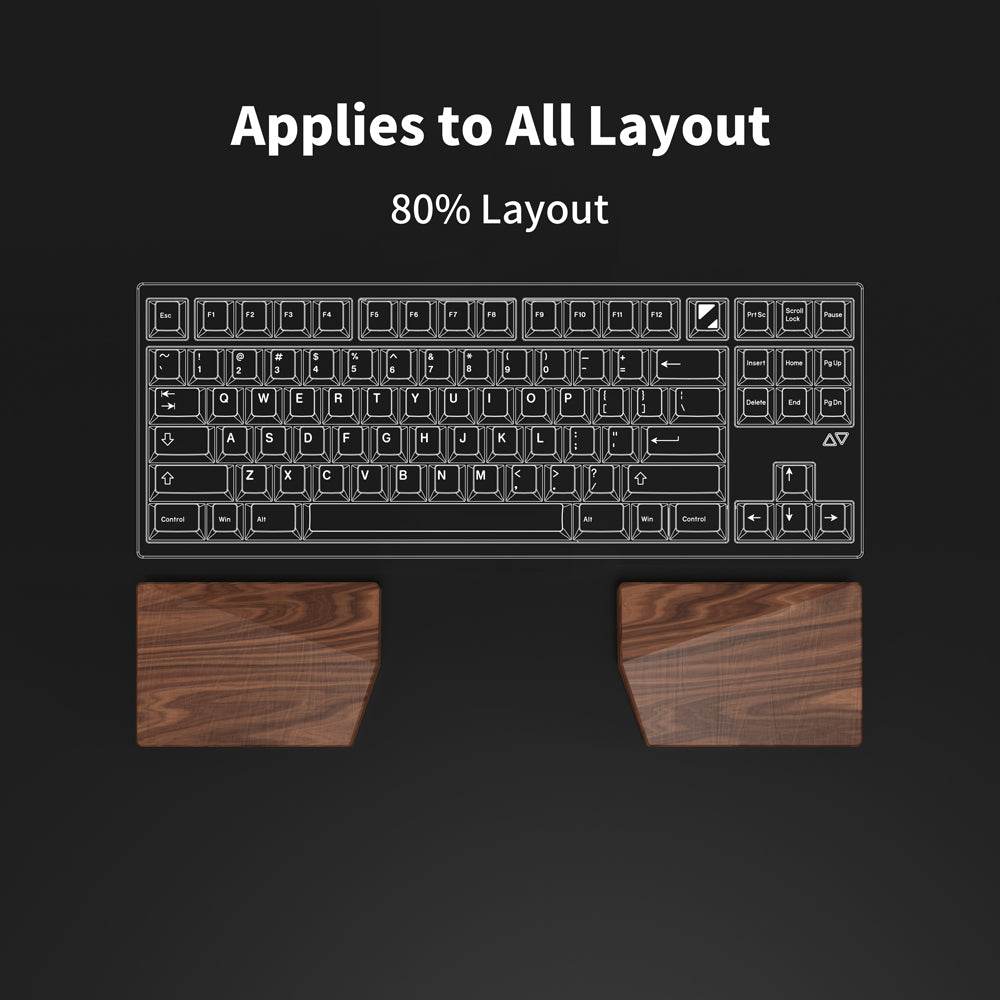 LUMINKEY Split Palm Rest - Walnut Wood - LUMINKEY