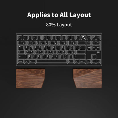 LUMINKEY Split Palm Rest - Walnut Wood - LUMINKEY