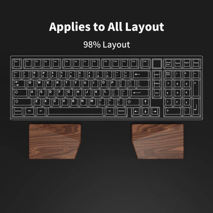 LUMINKEY Split Palm Rest - Walnut Wood - LUMINKEY