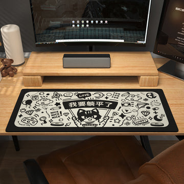 LUMINKEY Desk Mat - Meow Graffiti