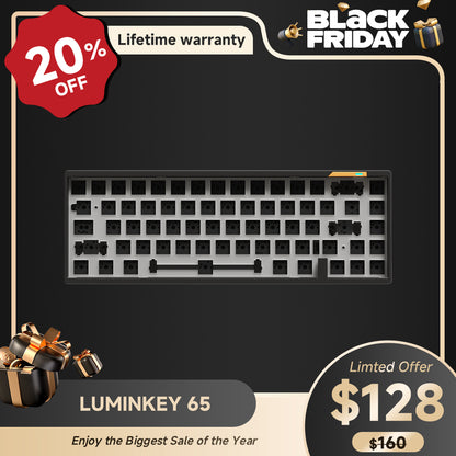 LUMINKEY65 Barebone 65% Layout Hot-swappable Custom Mechanical Keyboard