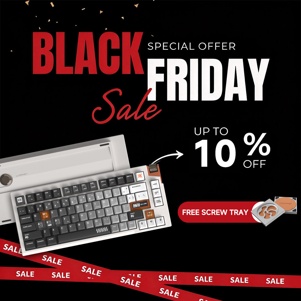 「BLACK FRIDAY」Luminkey75 V2 HE — 75% Hall Effect Magnetic Gaming Keyboard