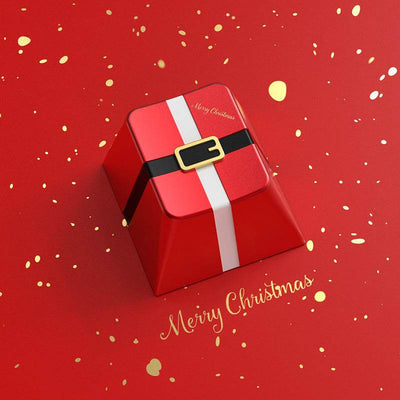 Christmas Aluminum Artisan Keycaps-Christmas Tree, Santa, Snowman - LUMINKEY