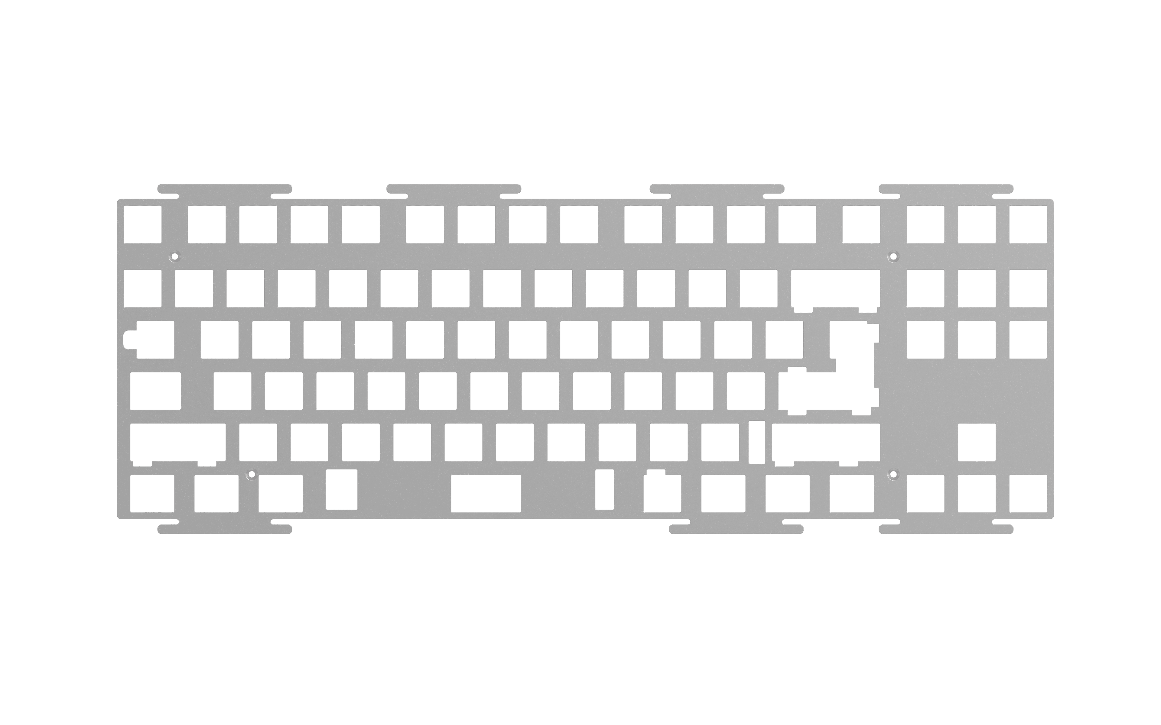 Aluminum/Fr4 Plate for LUMINKEY80 (PCB-mount stabilizer) - LUMINKEY
