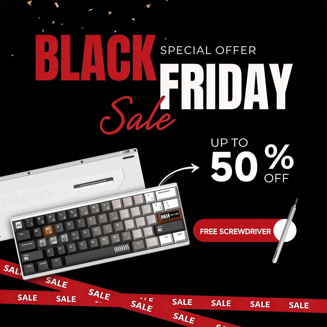 「BLACK FRIDAY」Magger60 HE — 60% Hall Effect Magnetic Gaming Keyboard