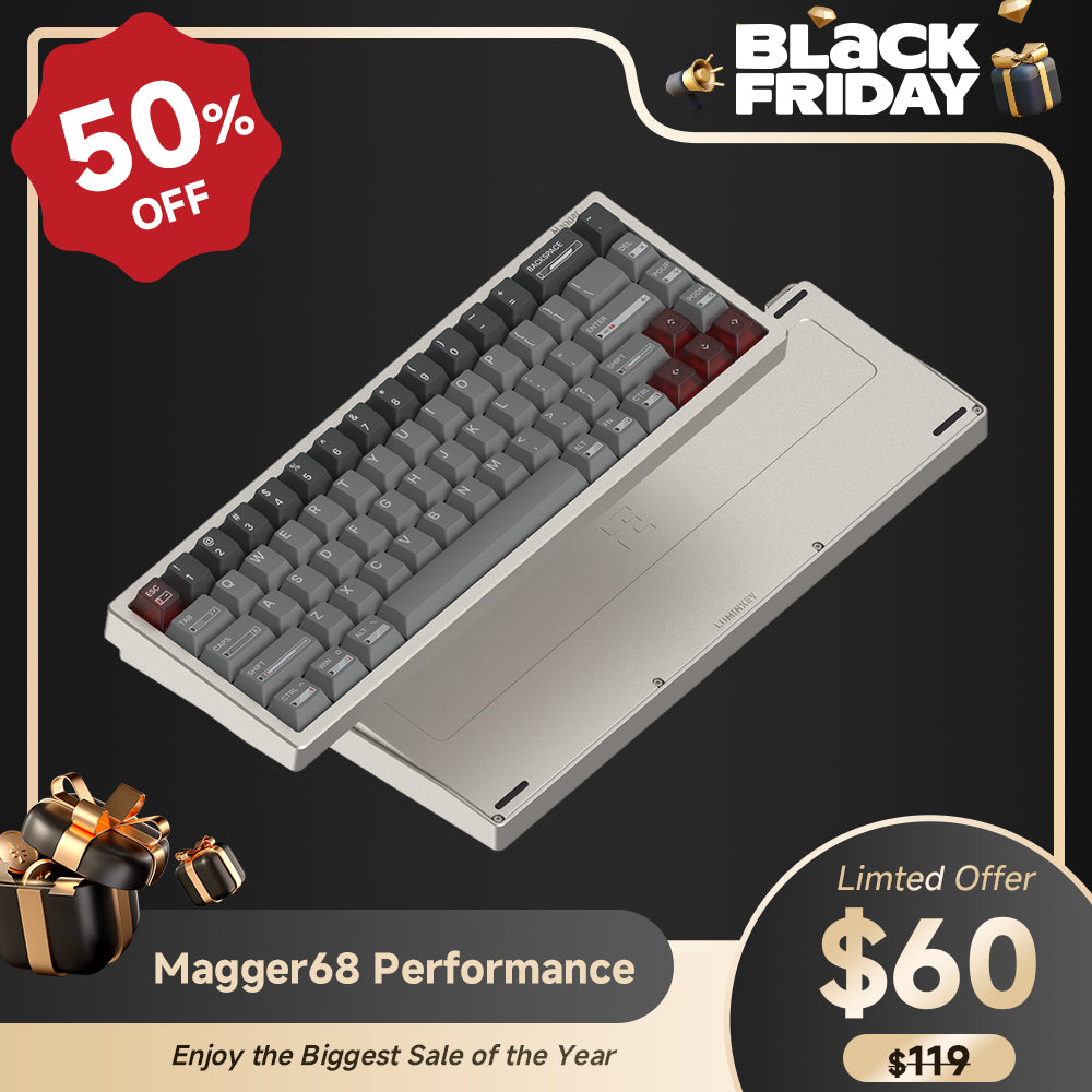 Magger68 Performance HE Magnetic Gaming Keyboard Ano-Champagne Gold