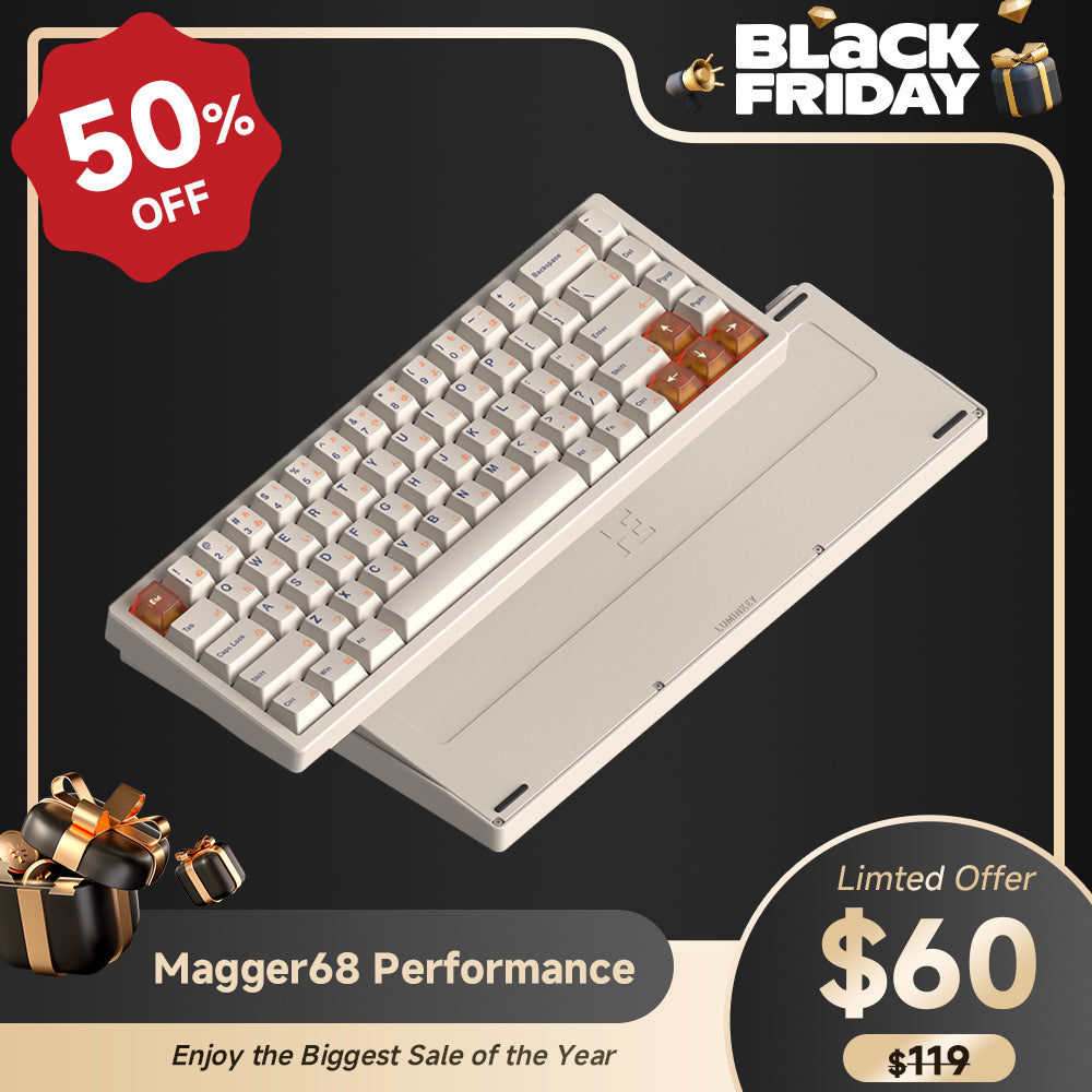 Magger68 Performance HE Magnetic Gaming Keyboard E-Milky White